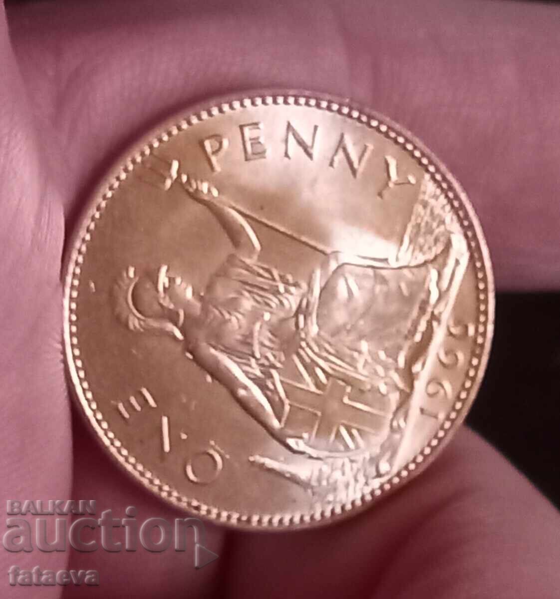 1 пени, One Penny, 1966 ПЕРФЕКТНО - 7 1 пени, One Penny, 1966 ПЕРФЕКТНО - 7