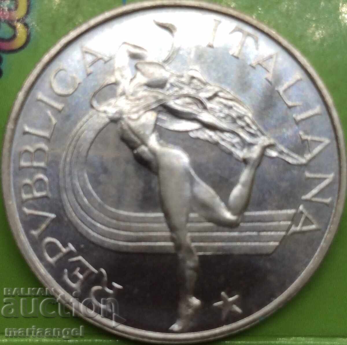 Аукцион 500 лири 1987 Италия UNC Атлетика Шампионат серт. сребро Аукцион 500 лири 1987 Италия UNC Атлетика Шампионат серт. сребро