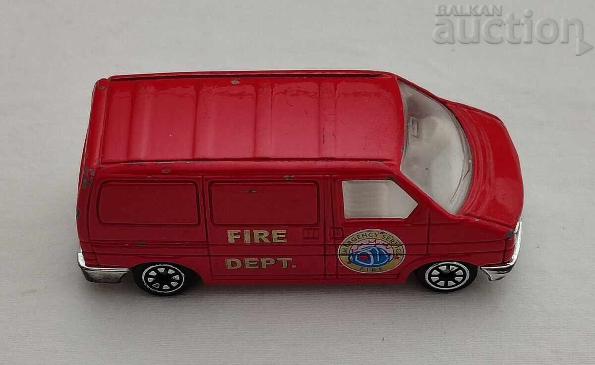 FIRE DEPT. VOLKSWAGEN TRANSPORTER T4 WELLY с цена 12.00 лв. | € 6.14