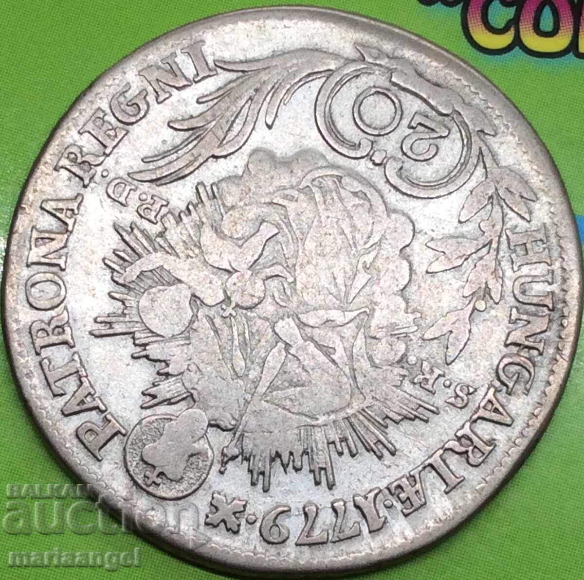 Hungary 20 Kreuzer 1779 Maria Theresa / Patroness of Hungary - 6