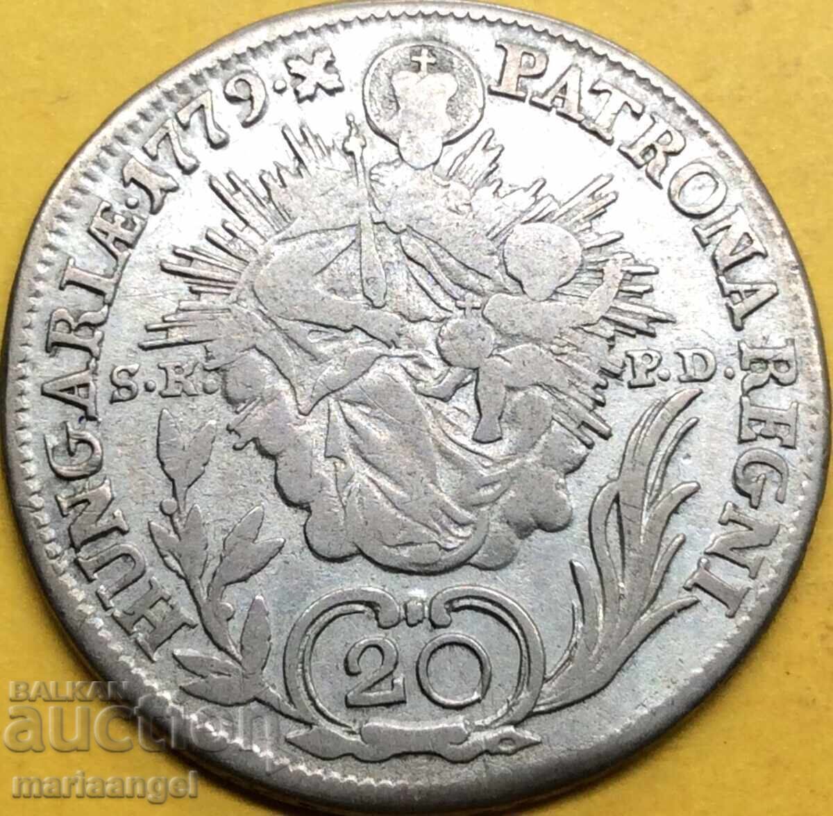 Hungary 20 Kreuzer 1779 Maria Theresa / Patroness of Hungary