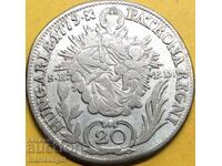 Ungaria 20 Kreuzer 1779 Maria Tereza / Patrona Ungariei