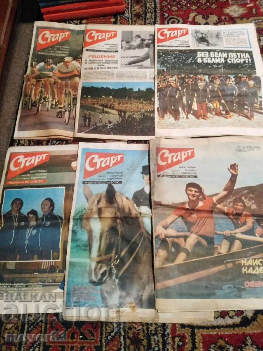 Ziare "Start" 1978. 6 bucăți Ziare "Start" 1978. 6 bucăți
