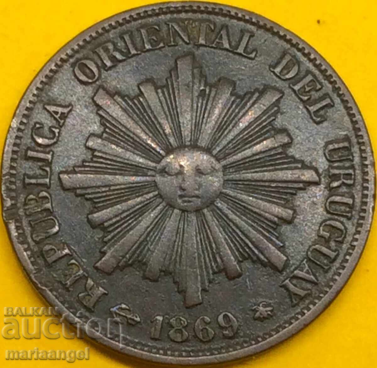 1 centesimo 1869 Monetăria Uruguayului Paris - 6 1 centesimo 1869 Monetăria Uruguayului Paris - 6