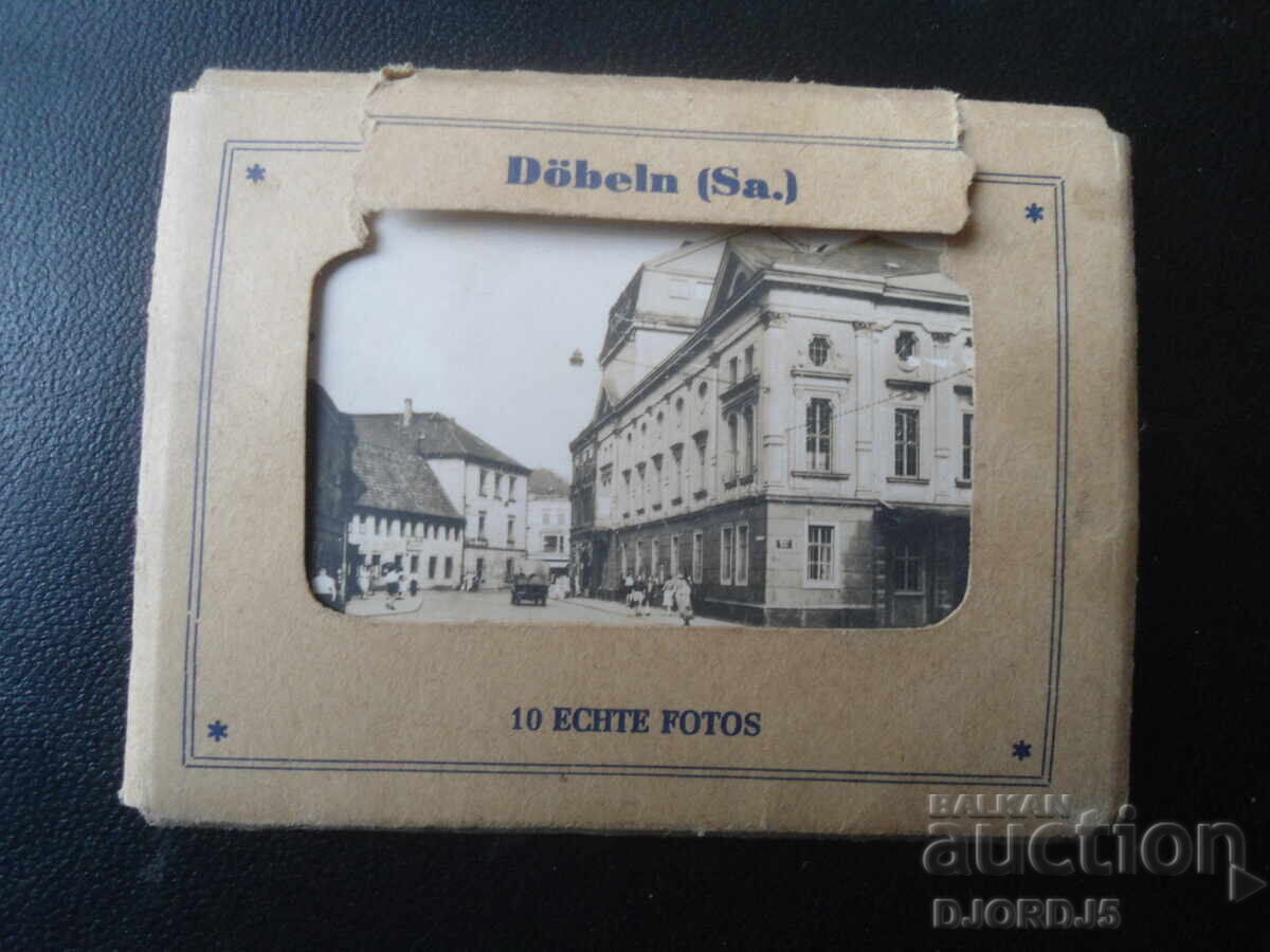 Dobeln /Sa/, Old postcards, 10 pieces, leaflet Dobeln /Sa/, Old postcards, 10 pieces, leaflet