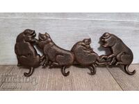 Cast iron coat rack - The Merry Piglets