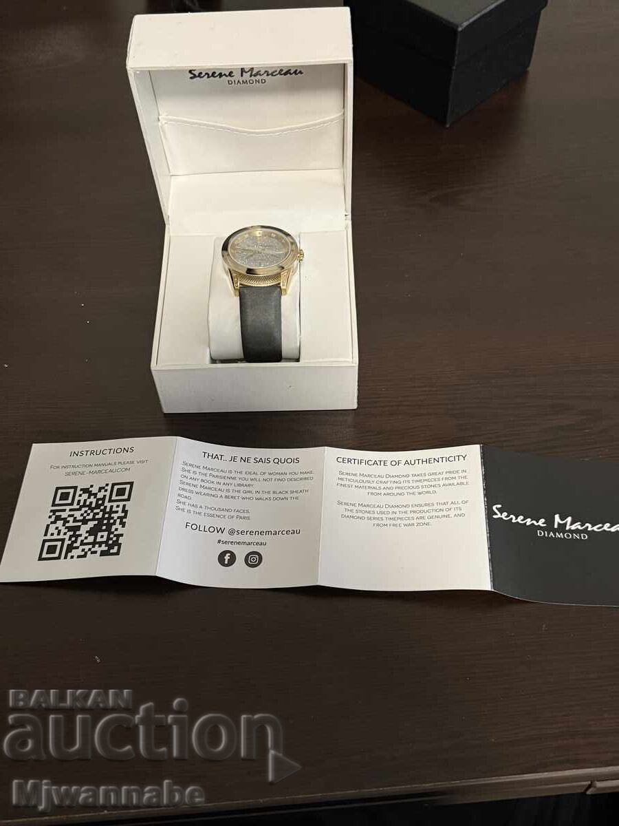 Auction Serene Manceu Diamond Watch, Very Rare Auction Serene Manceu Diamond Watch, Very Rare