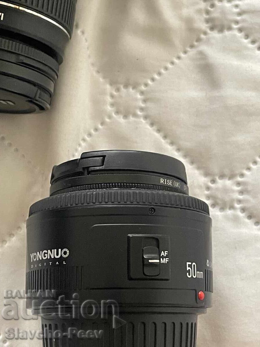 Φωτογραφική μηχανή Canon EOS 700D + 2 φακοί με τιμή 380.00 BGN | € 194.29 Φωτογραφική μηχανή Canon EOS 700D + 2 φακοί με τιμή 380.00 BGN | € 194.29