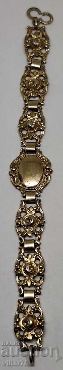 Παλιό ασημένιο βραχιόλι με επιχρύσωση υδραργύρου - 5 Παλιό ασημένιο βραχιόλι με επιχρύσωση υδραργύρου - 5