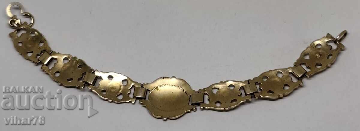 Παλιό ασημένιο βραχιόλι με επιχρύσωση υδραργύρου - 7 Παλιό ασημένιο βραχιόλι με επιχρύσωση υδραργύρου - 7