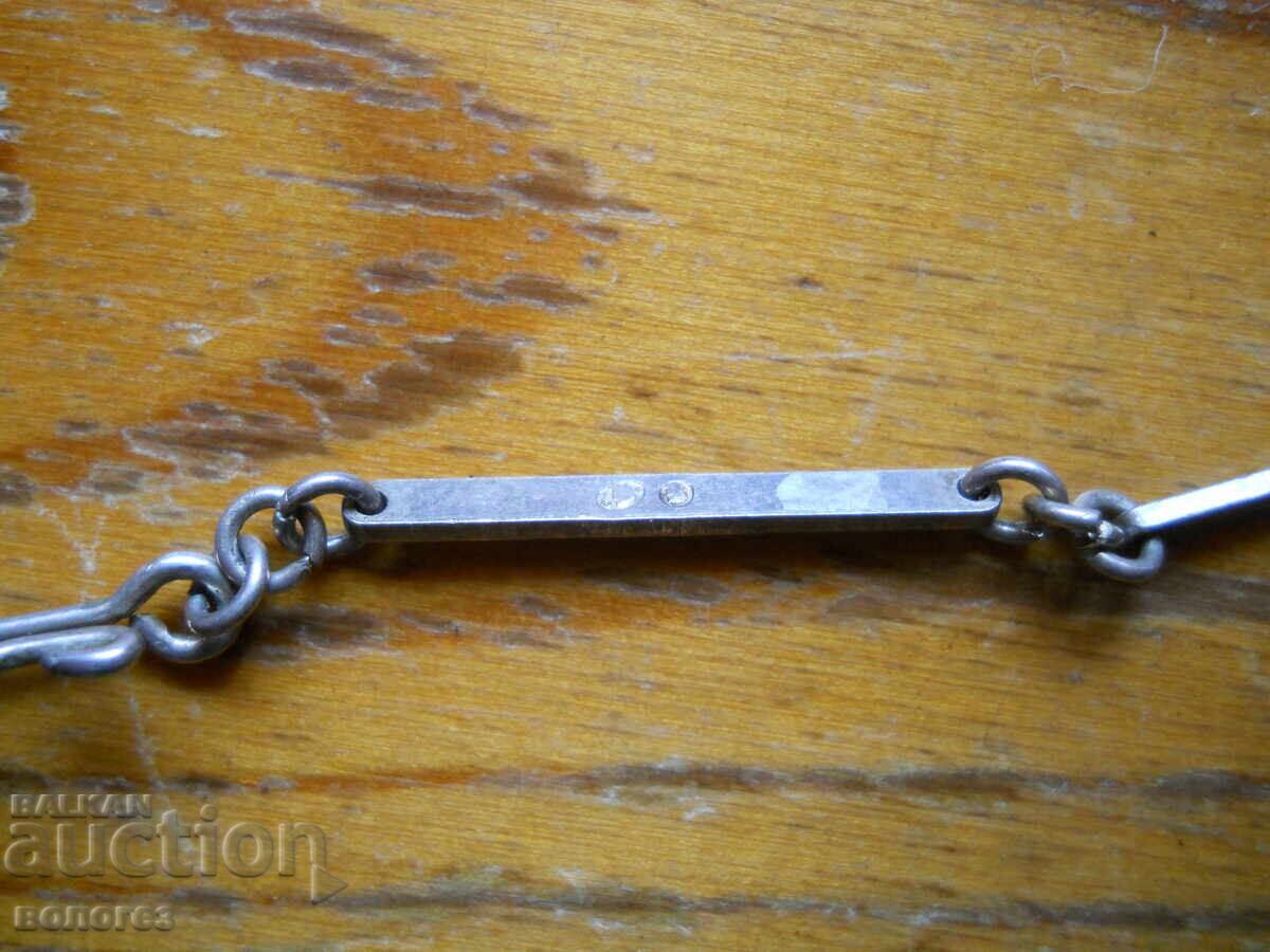 Αρχαίο ασημένιο κολιέ με μενταγιόν από κεχριμπάρι Βαλτικής - 5