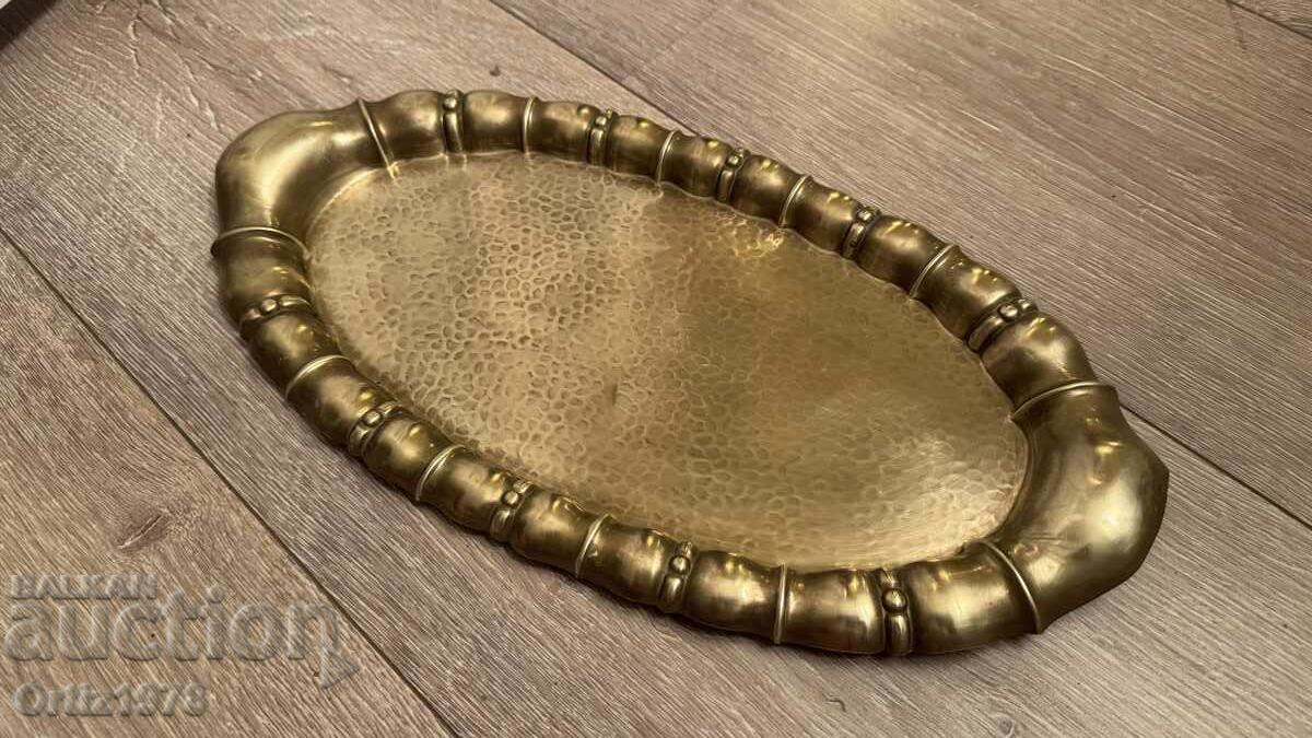 Vintage bronze tray, serving tray Vintage bronze tray, serving tray