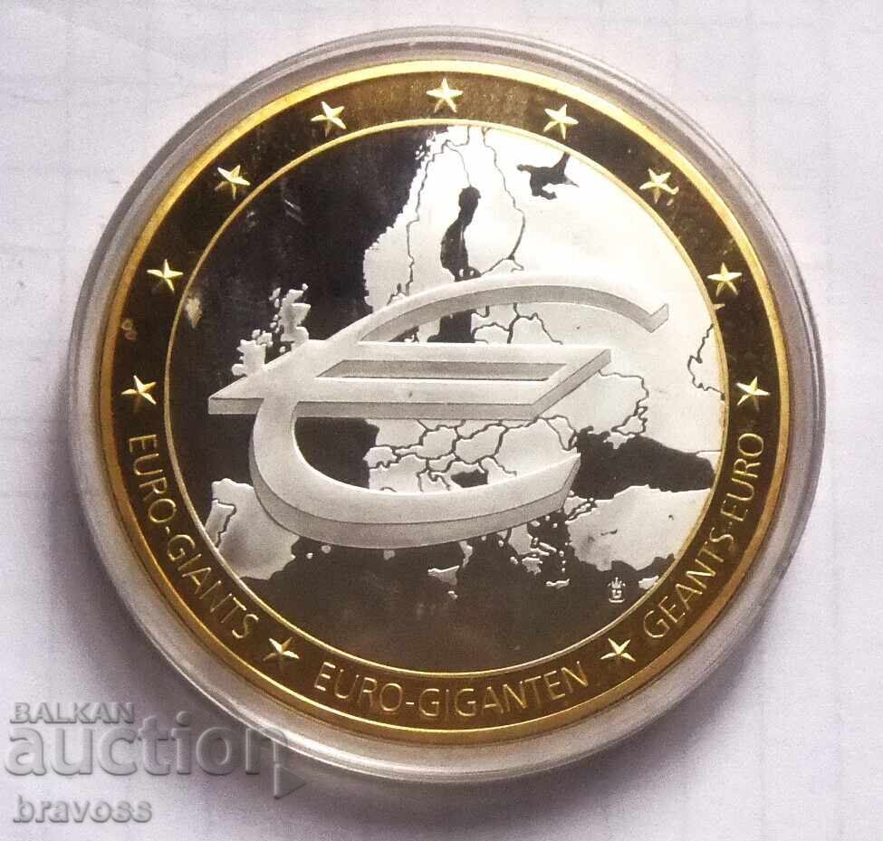 Euro medal - GIANT - 1999 - 2009 with price 45.00 BGN | € 23.01