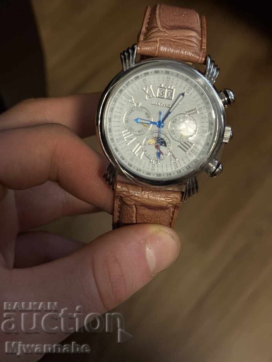 Ρολόι WEINBERGER, μηχανικό ακόμα με το φιλμ, ολοκαίνουργιο ανδρικό με τιμή € 143.16 | 280.00 BGN