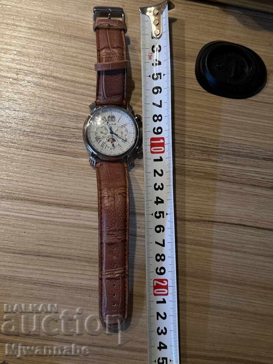 Ρολόι WEINBERGER, μηχανικό ακόμα με το φιλμ, ολοκαίνουργιο ανδρικό - 5