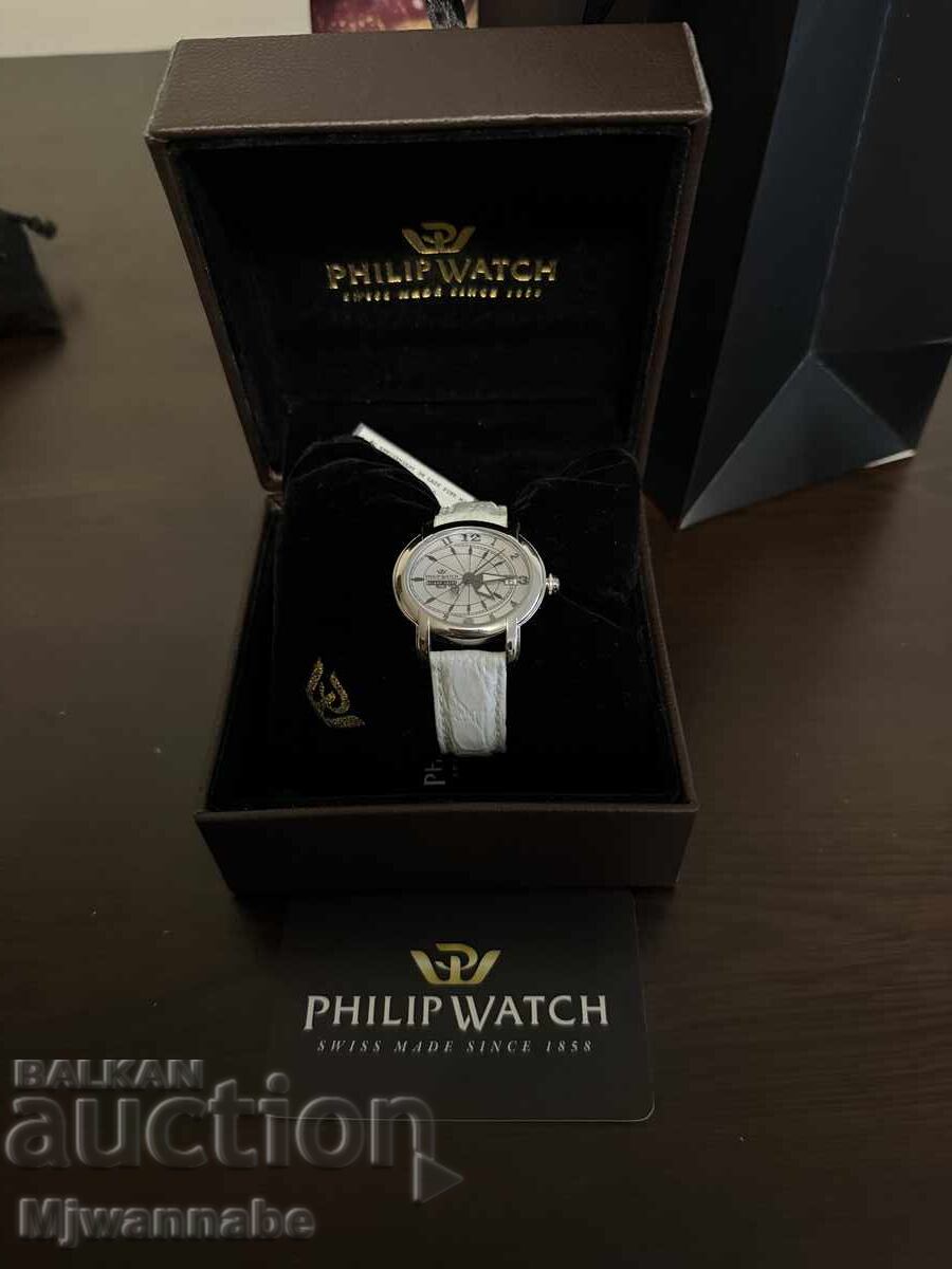 Часовник Philip Watch, дамски чисто нов с фолиото и цената с цена 380.00 лв. | € 194.29 Часовник Philip Watch, дамски чисто нов с фолиото и цената с цена 380.00 лв. | € 194.29