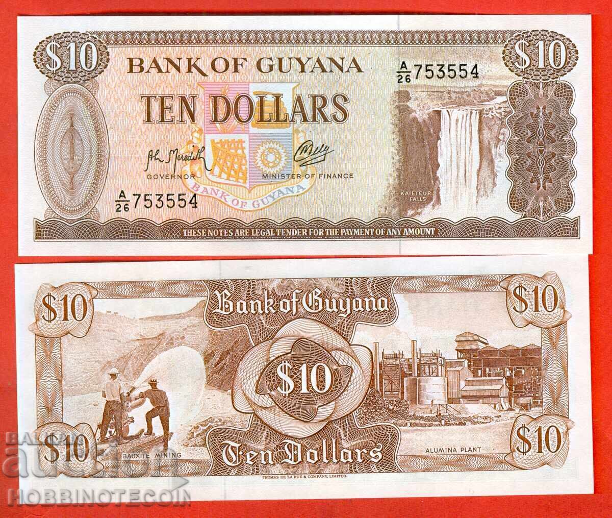 GUYANA GUYANA Emisiune de 10 USD - emisiune 1992 NOU UNC GUYANA GUYANA Emisiune de 10 USD - emisiune 1992 NOU UNC