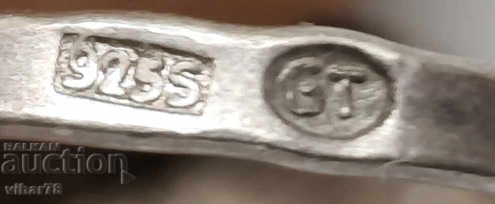 Γυναικείο ασημένιο δαχτυλίδι με κεχριμπάρι - 6 Γυναικείο ασημένιο δαχτυλίδι με κεχριμπάρι - 6