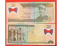 DOMINICAN REPUBLIC DOMINICANA 20 - 2009 POLYMER NEW UNC