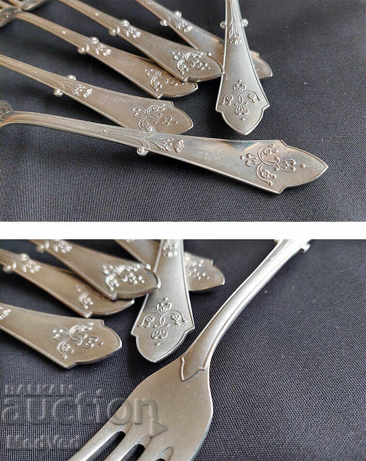 Licitație Set vintage - furculițe, alpaca Germania