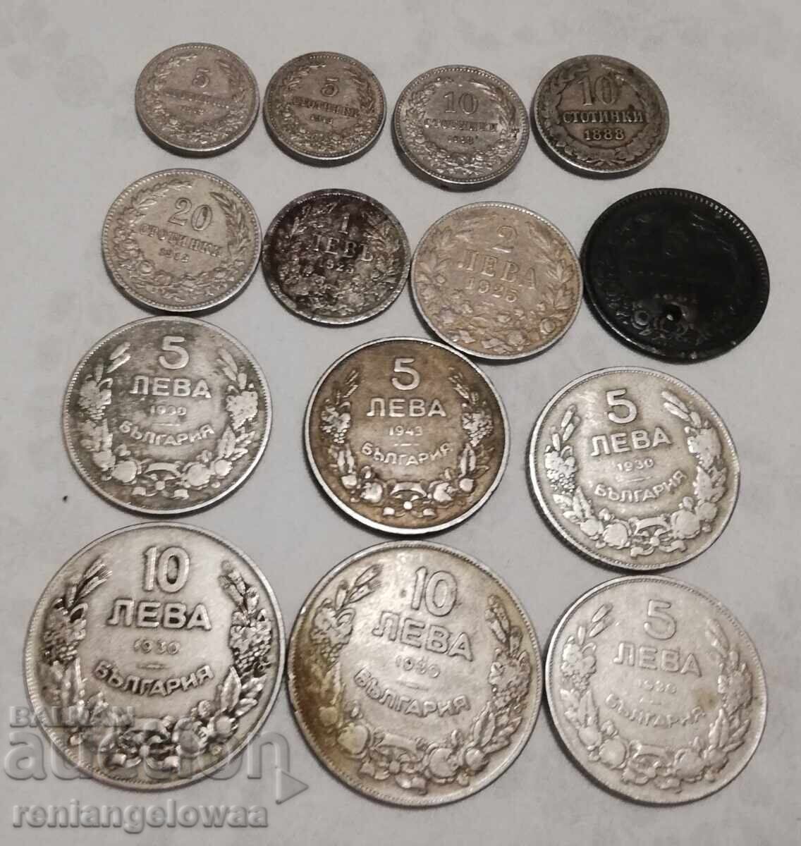 Лот стари български монети