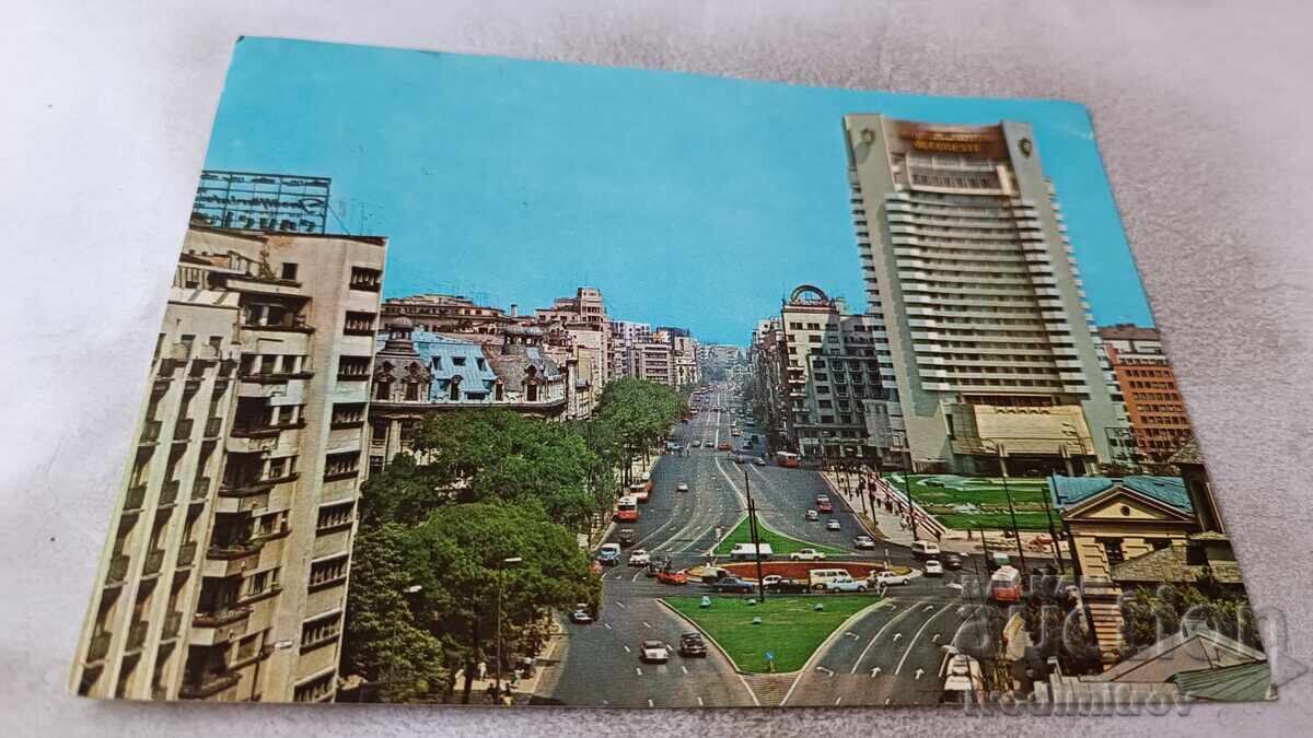 P București Verde spre B-dul Nicolae Bălcescu 1972 P București Verde spre B-dul Nicolae Bălcescu 1972