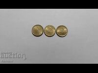 Coin - BULGARIA - 2 stotinki - 1999 - 3 pieces