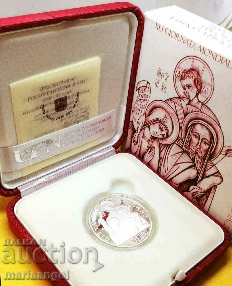 10 € 2008 Vatican Benedict XVI UNC PROOF argint cu preț 174.00 BGN | € 88.96 10 € 2008 Vatican Benedict XVI UNC PROOF argint cu preț 174.00 BGN | € 88.96