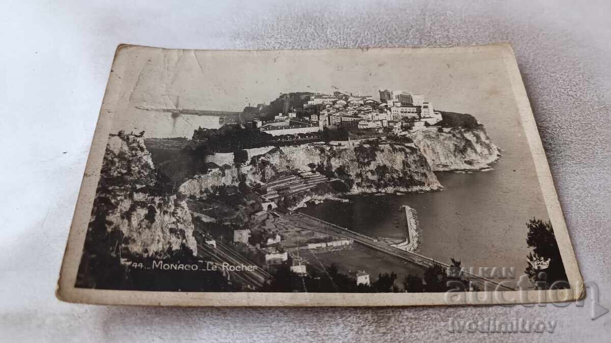 Postcard Monaco Le Rocher 1920 Postcard Monaco Le Rocher 1920