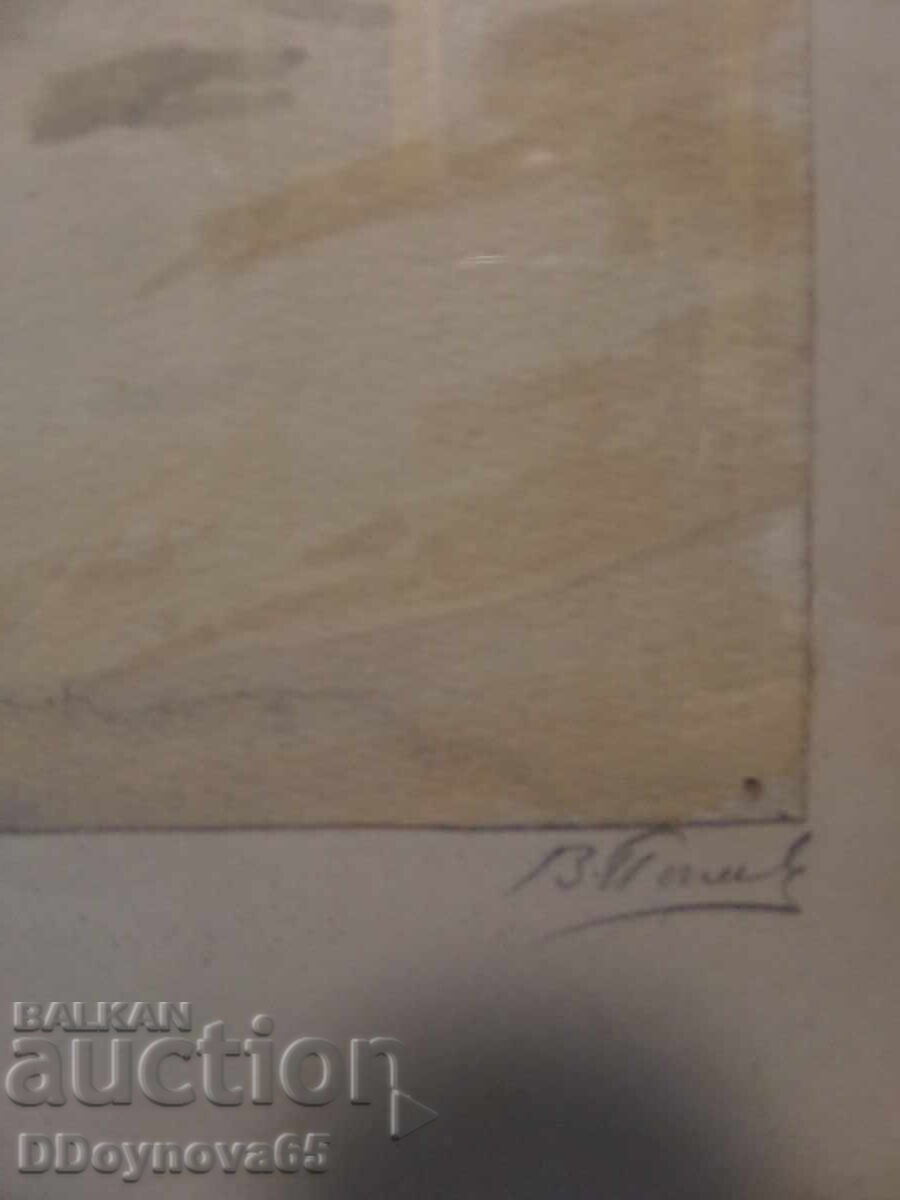 Παλαιό ακουαρέλα "Χωριό Αρμπανάσι", Βίκτορ Ποπόφ - 5 Παλαιό ακουαρέλα "Χωριό Αρμπανάσι", Βίκτορ Ποπόφ - 5