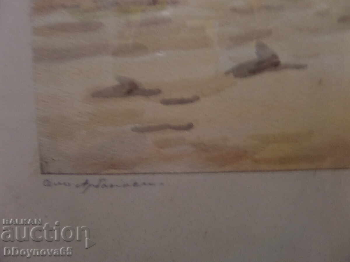 Παλαιό ακουαρέλα "Χωριό Αρμπανάσι", Βίκτορ Ποπόφ - 6 Παλαιό ακουαρέλα "Χωριό Αρμπανάσι", Βίκτορ Ποπόφ - 6