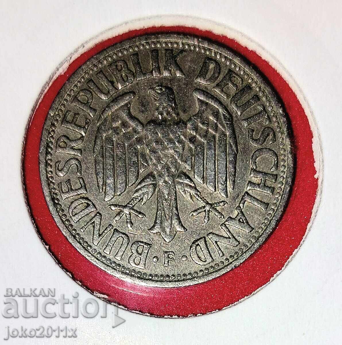 Γερμανία / Δυτική Γερμανία - 1 μάρκο του 1950 (F) με τιμή 0.01 BGN | € 0.01 Γερμανία / Δυτική Γερμανία - 1 μάρκο του 1950 (F) με τιμή 0.01 BGN | € 0.01