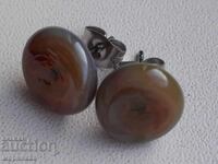 VINTAGE EARRINGS. SILVER, GLASS, METAL. GERMANY