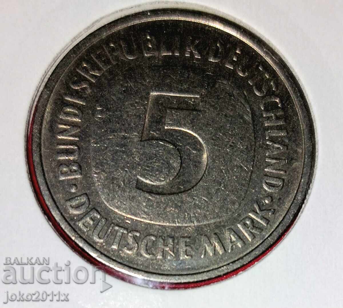 Γερμανία / Δυτική Γερμανία - 5 μάρκα του 1979 ( F ) Γερμανία / Δυτική Γερμανία - 5 μάρκα του 1979 ( F )