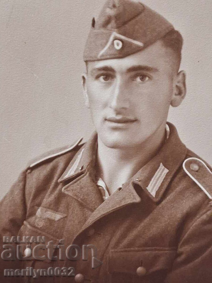 Photo German soldier WW2 Wehrmacht Third Reich ORIGINAL with price 29.00 BGN | € 14.83