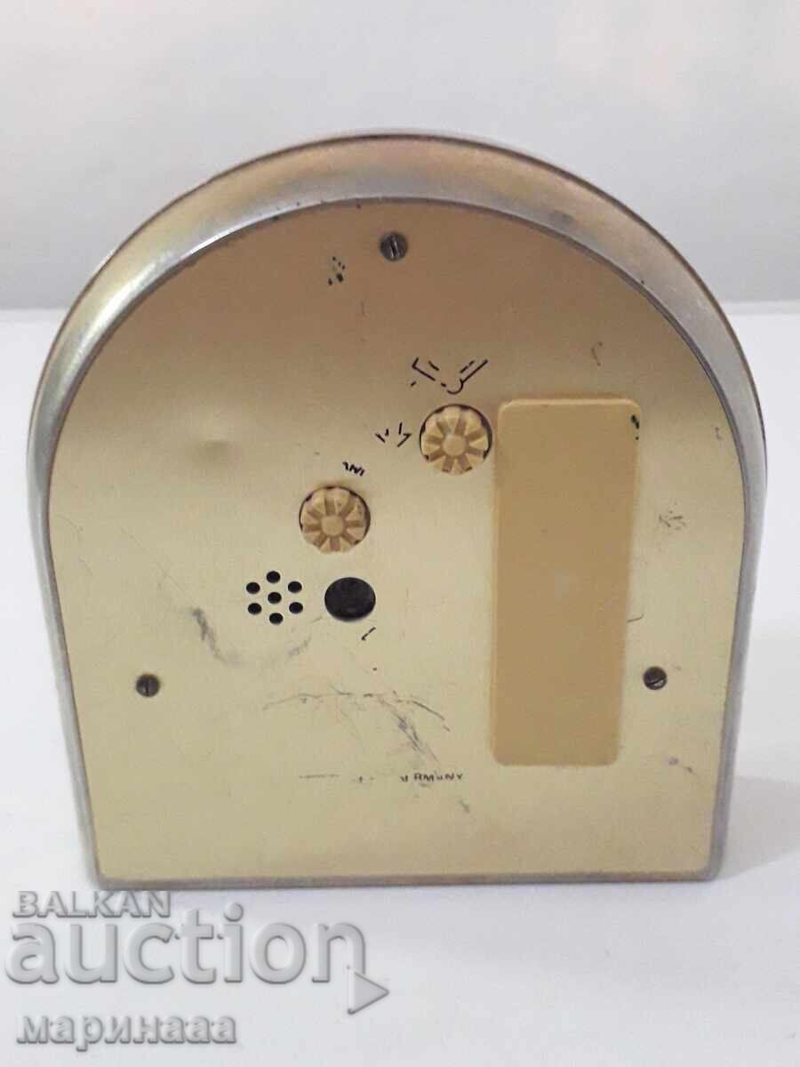 Auction OLD CLOCK. SOLID METAL. CASE. W. GERMANY Auction OLD CLOCK. SOLID METAL. CASE. W. GERMANY