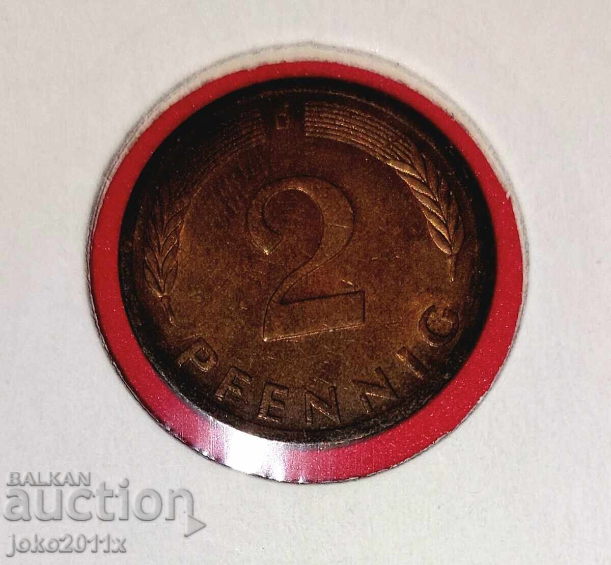 Γερμανία / Δυτική Γερμανία - 2 πφένιχ του 1976 ( D ) Γερμανία / Δυτική Γερμανία - 2 πφένιχ του 1976 ( D )