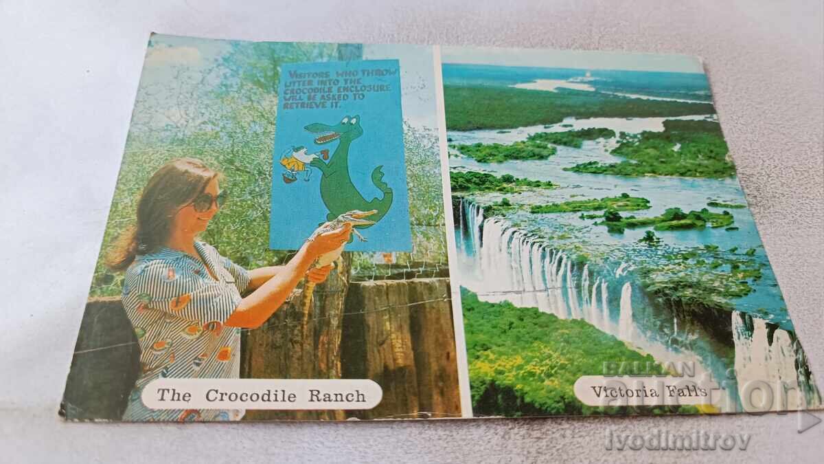 П К Zimbabwe Viktoria Falls The Crocodile Ranch 1980