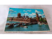 Π Κ Λονδίνο Τα Κτίρια του Κοινοβουλίου και η Γέφυρα του Γουέστμινστερ