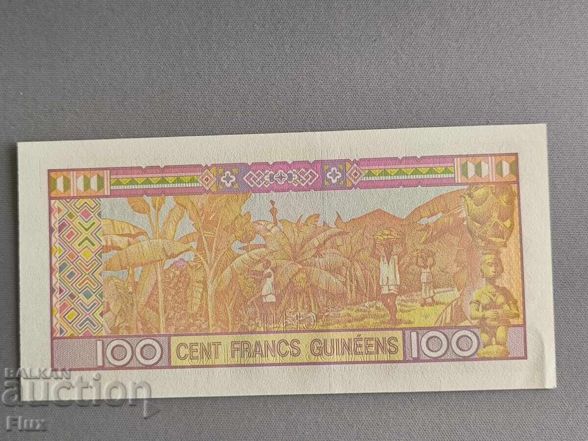 Bancnota - Guineea - 100 franci UNC | 2012 cu preț 4.50 BGN | € 2.30