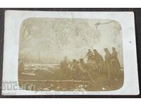 5216 Kingdom of Bulgaria Soldiers by the Fire Position Bukata WWI