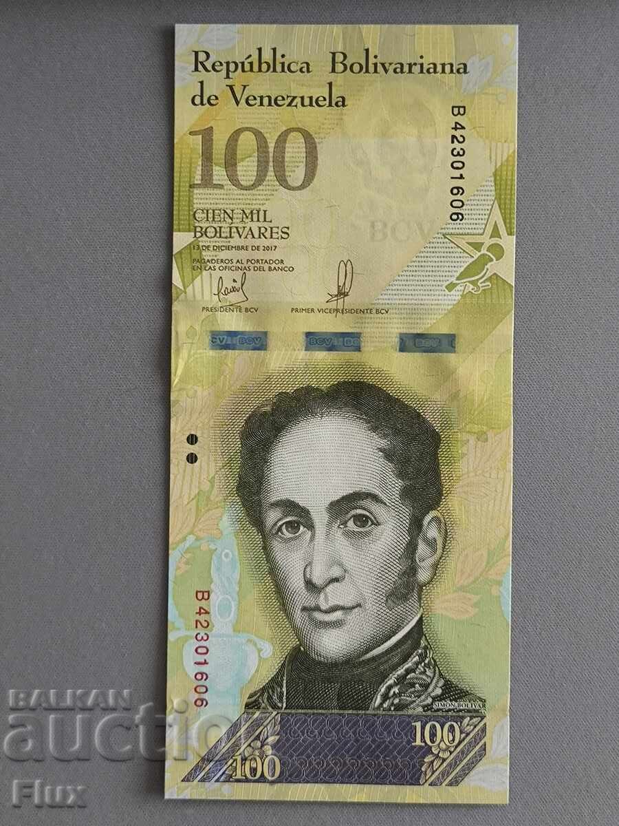 Παράδοση Τραπεζογραμμάτιο - Βενεζουέλα - 100 μπολίβαρ UNC | 2017 Παράδοση Τραπεζογραμμάτιο - Βενεζουέλα - 100 μπολίβαρ UNC | 2017