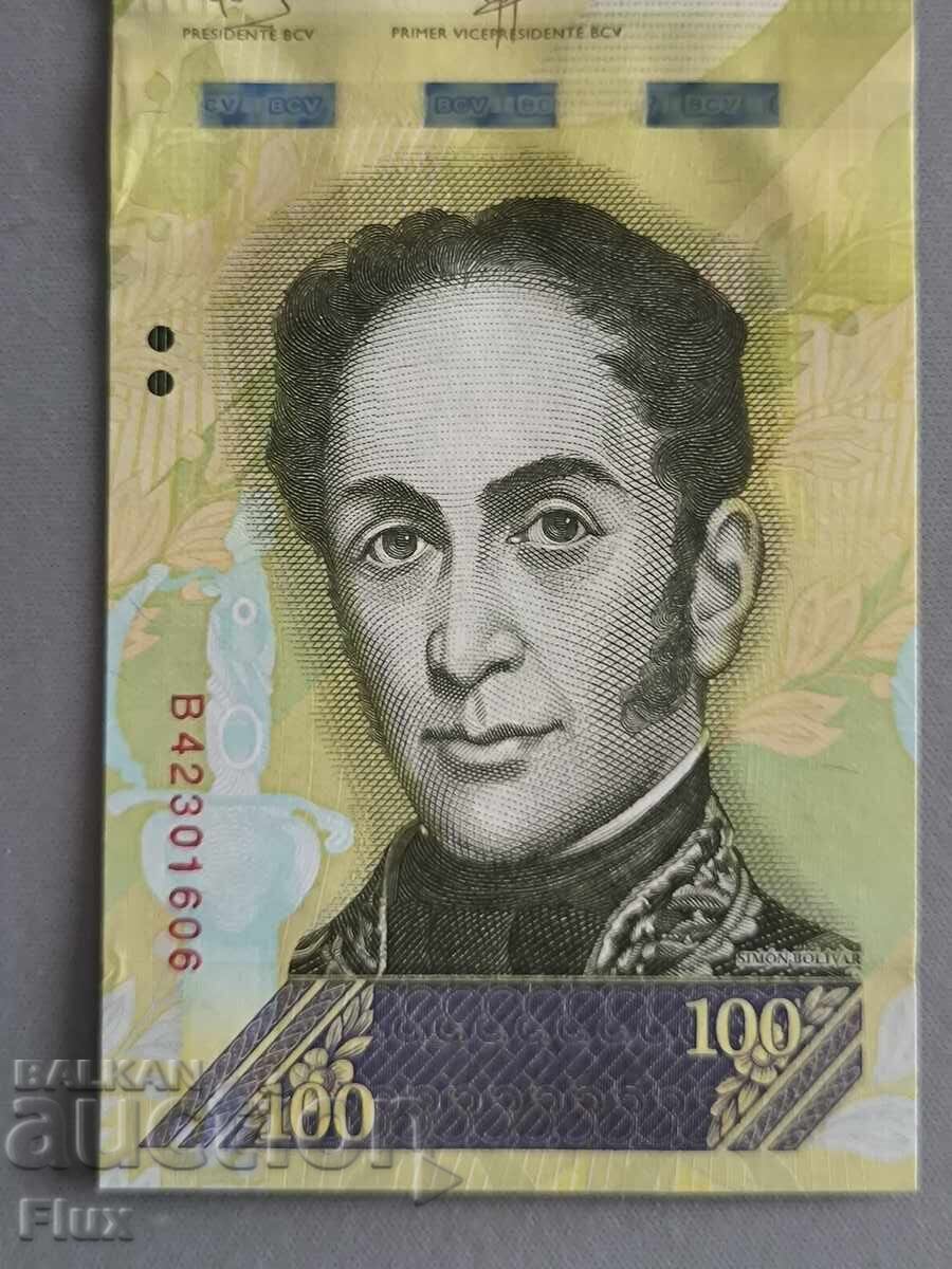 Τραπεζογραμμάτιο - Βενεζουέλα - 100 μπολίβαρ UNC | 2017 - 5 Τραπεζογραμμάτιο - Βενεζουέλα - 100 μπολίβαρ UNC | 2017 - 5