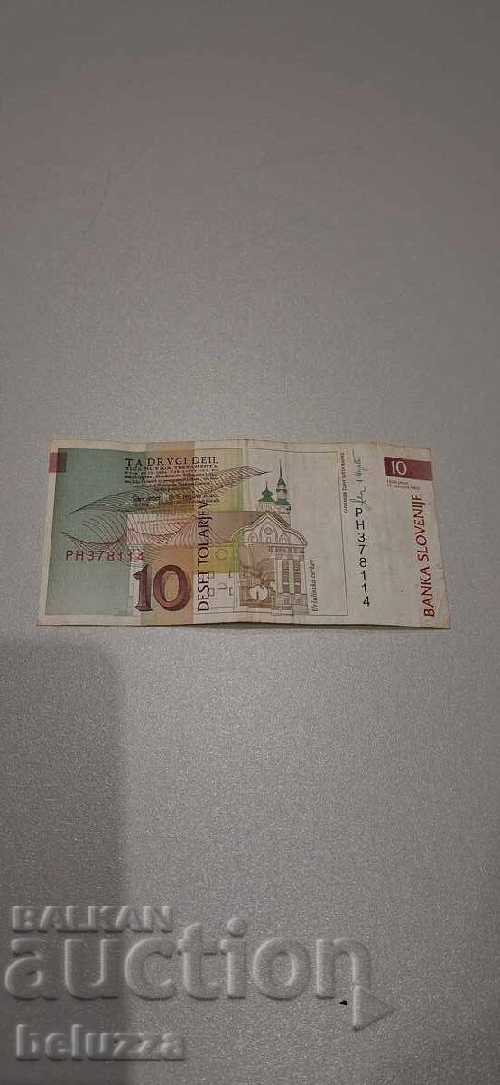 10 tolari Slovenia cu preț 0.99 BGN | € 0.51 10 tolari Slovenia cu preț 0.99 BGN | € 0.51