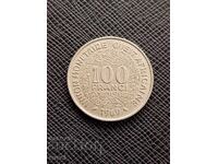Africa de Vest 100 franci 1969