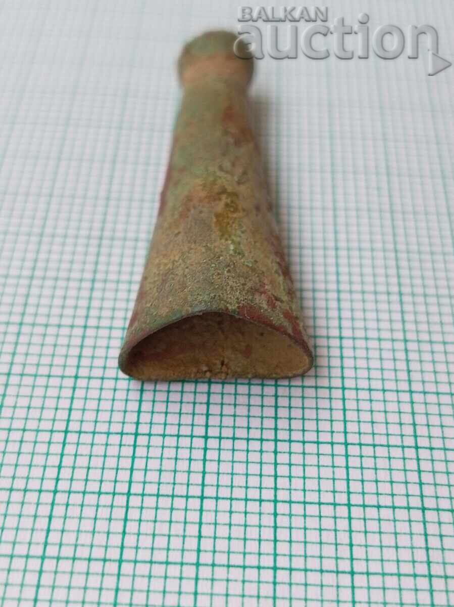 Доставка на старинен малък накрайник за кания на кама нож байонет Доставка на старинен малък накрайник за кания на кама нож байонет