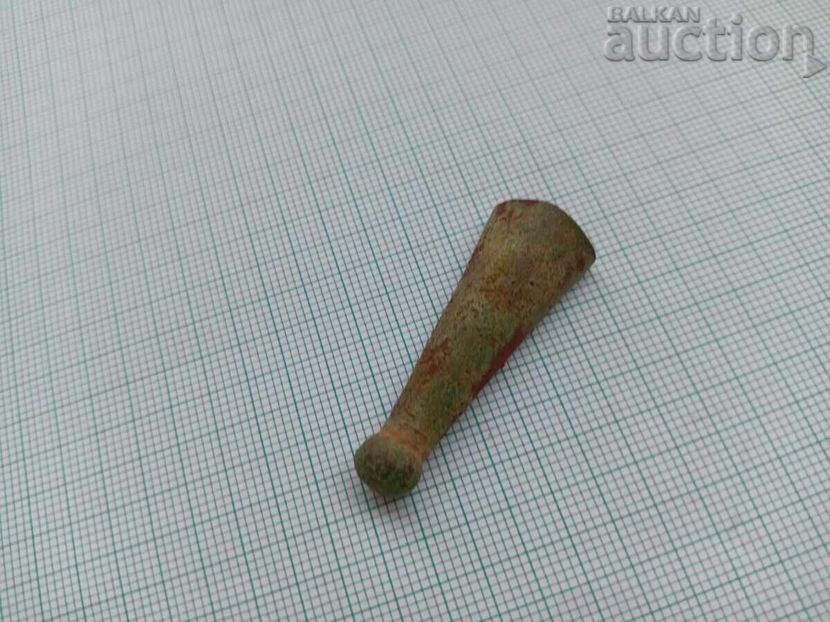 старинен малък накрайник за кания на кама нож байонет старинен малък накрайник за кания на кама нож байонет