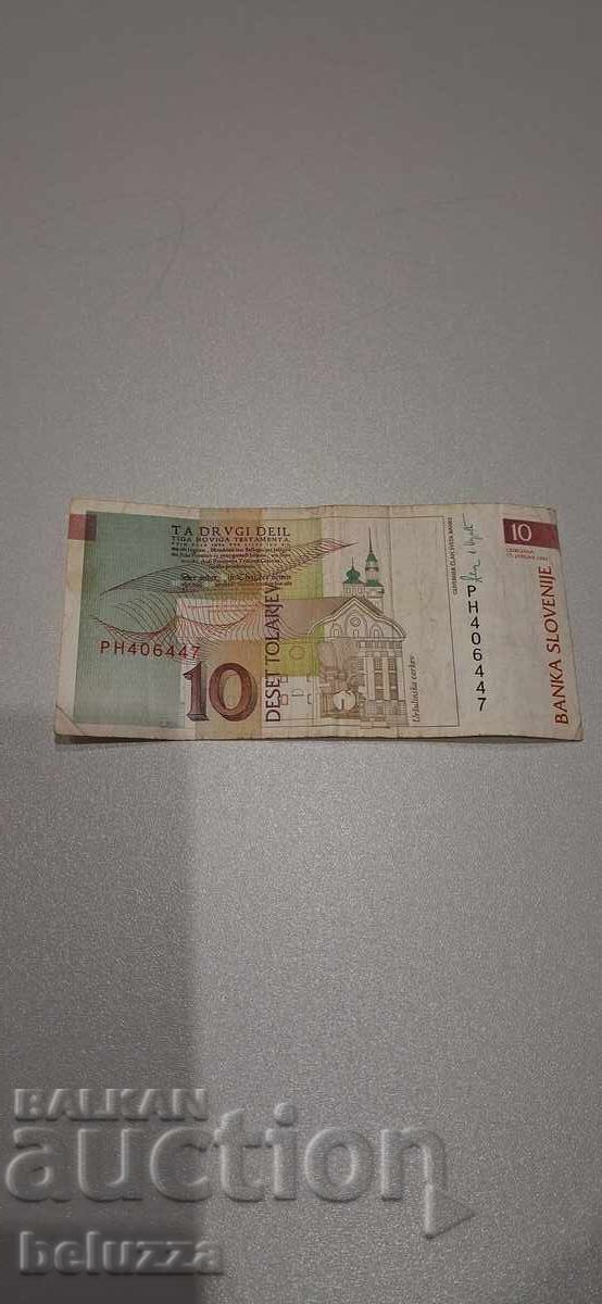 10 tolari Slovenia cu preț € 0.50 | 0.98 BGN