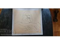 Tablou-DESEN - ART.,,ALEXANDRU DOBRINOV"