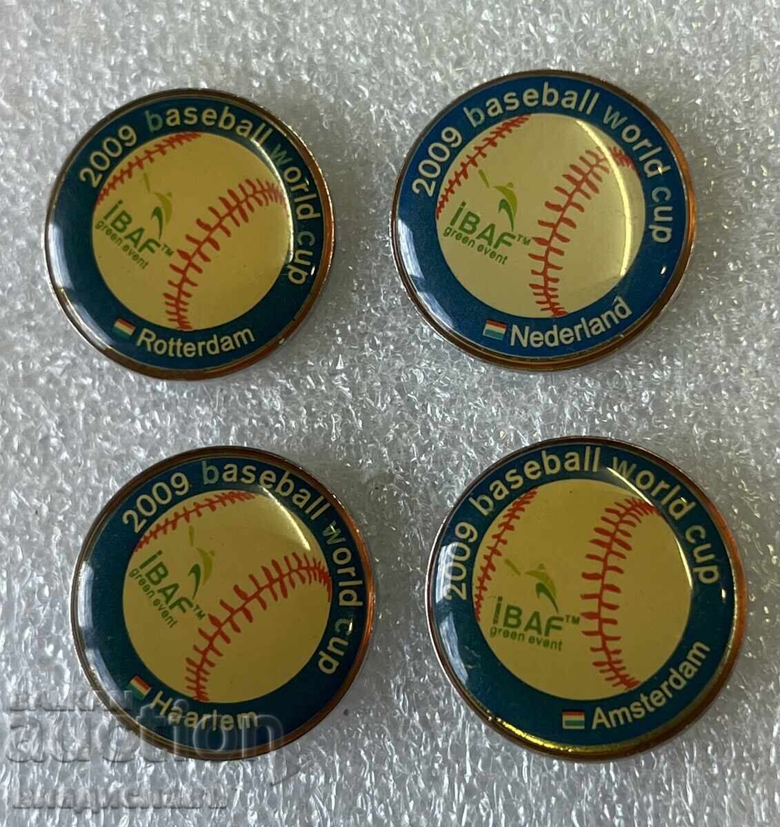 Lot of pins World Baseball Championship 2009 NETHERLANDS Lot of pins World Baseball Championship 2009 NETHERLANDS